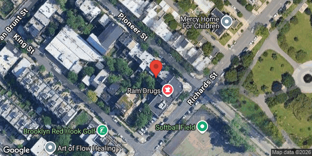 Aerial map of 91 PIONEER STREET, Brooklyn