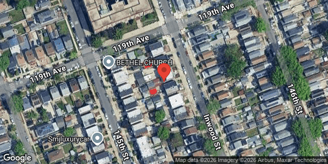 Aerial map of 119-12 INWOOD STREET, Queens