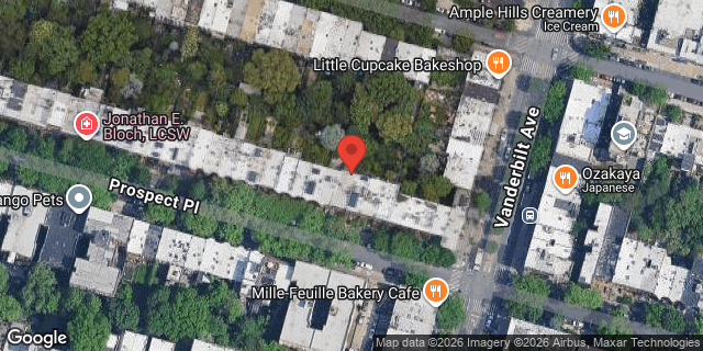 Aerial map of 211 PROSPECT PLACE, Brooklyn
