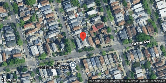 Aerial map of 87-03 107 AVENUE, Queens
