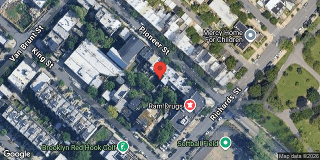 Aerial map of 99 PIONEER STREET, Brooklyn