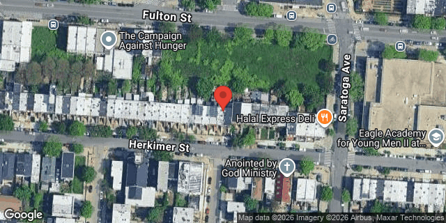 Aerial map of 1093 HERKIMER STREET, Brooklyn