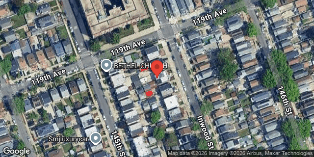 Aerial map of 119-10 INWOOD STREET, Queens