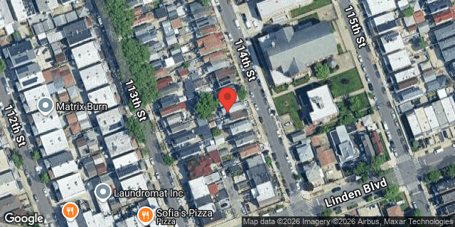 Aerial map of 111-42 114 STREET, Queens