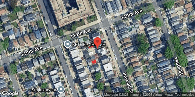 Aerial map of 119-08 INWOOD STREET, Queens