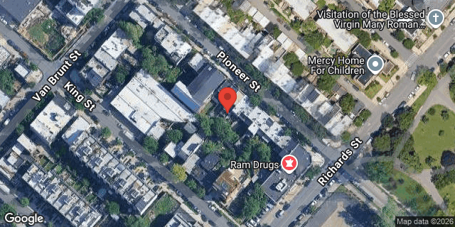 Aerial map of 105 PIONEER STREET, Brooklyn