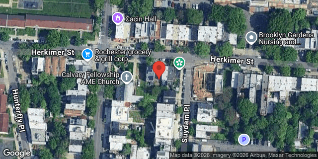 Aerial map of 802 HERKIMER STREET, Brooklyn