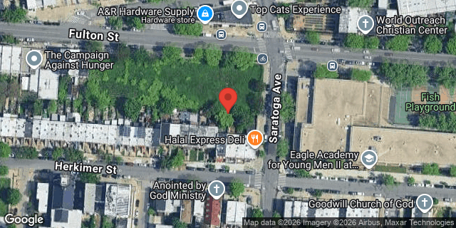 Aerial map of 1107 HERKIMER STREET, Brooklyn