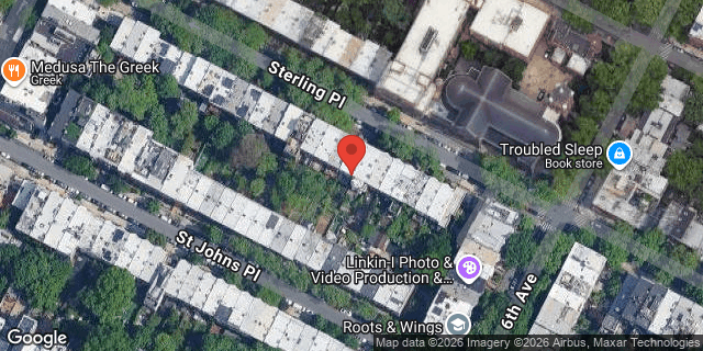 Aerial map of 48 STERLING PLACE, Brooklyn