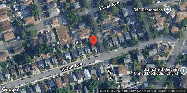 Aerial map of 176-67 132 AVENUE, Queens