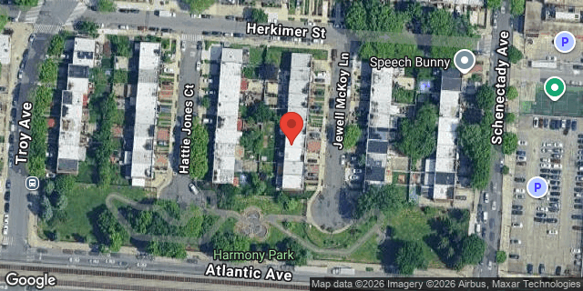 Aerial map of 26 JEWELL MCKOY LANE, Brooklyn