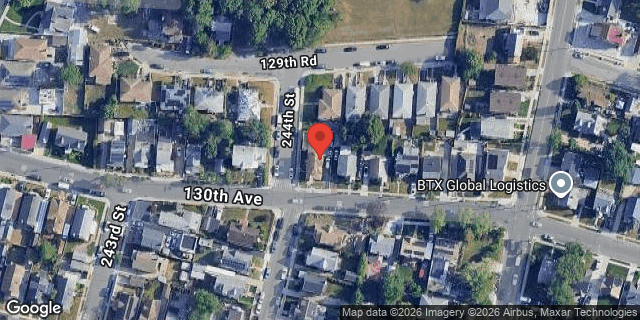 Aerial map of 244-21 130 AVENUE, Queens