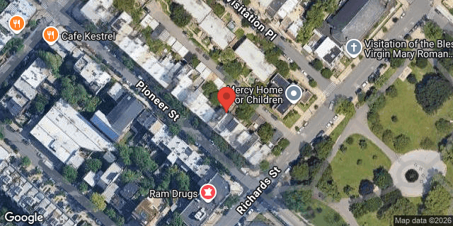 Aerial map of 94 PIONEER STREET, Brooklyn