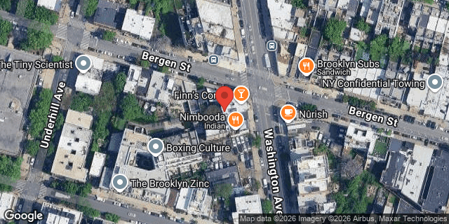 Aerial map of 660 WASHINGTON AVENUE, Brooklyn