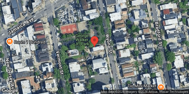 Aerial map of 36 WYONA STREET, Brooklyn