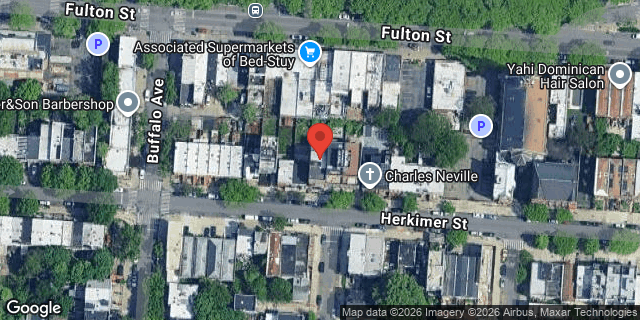 Aerial map of 891 HERKIMER STREET, Brooklyn