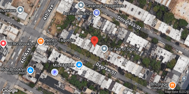 Aerial map of 661 DEGRAW STREET, Brooklyn