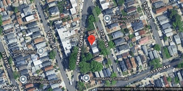 Aerial map of 114-40 123 STREET, Queens