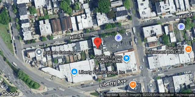 Aerial map of 38 HILL STREET, Brooklyn