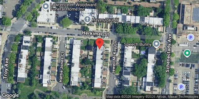 Aerial map of 6 JEWELL MCKOY LANE, Brooklyn