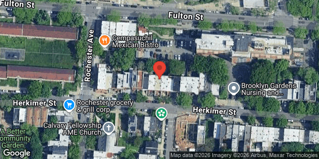 Aerial map of 805 HERKIMER STREET, Brooklyn