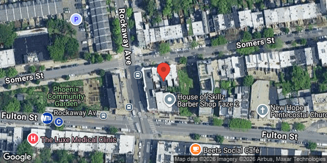 Aerial map of 42 SOMERS STREET, Brooklyn