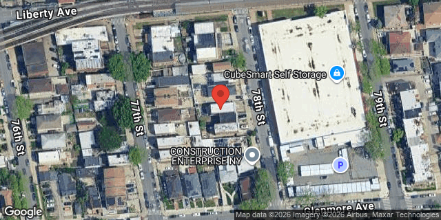 Aerial map of 105-20 78 STREET, Queens