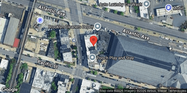 Aerial map of 577 FRANKLIN AVENUE, Brooklyn