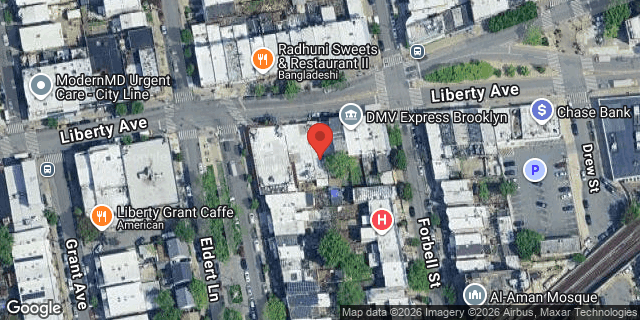 Aerial map of 1204 LIBERTY AVENUE, Brooklyn
