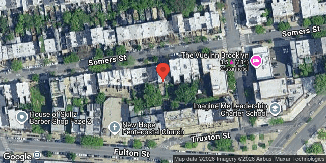 Aerial map of 76 SOMERS STREET, Brooklyn