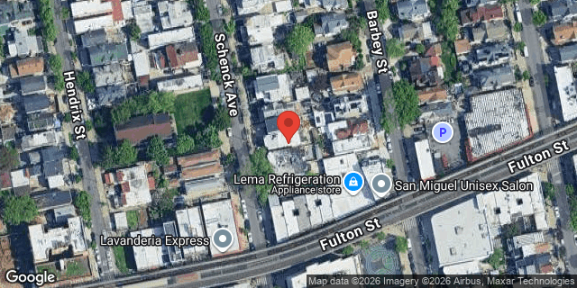 Aerial map of 103 SCHENCK AVENUE, Brooklyn