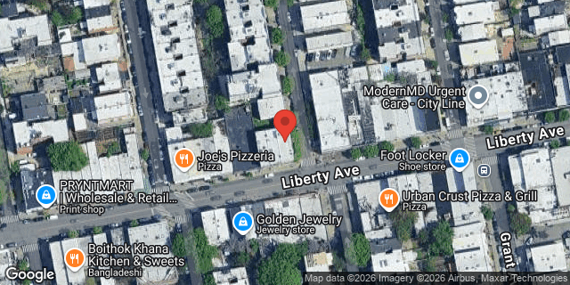 Aerial map of 1143 LIBERTY AVENUE, Brooklyn