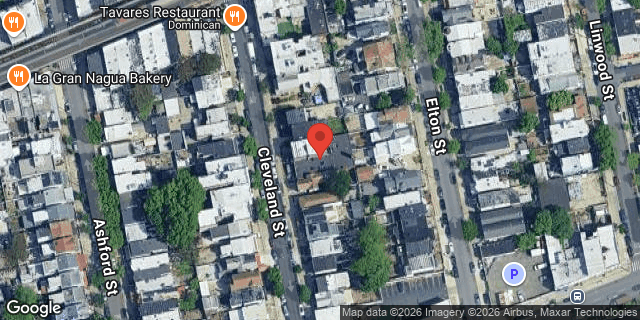 Aerial map of 251 CLEVELAND STREET, Brooklyn