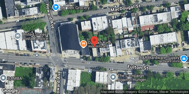 Aerial map of 1939 FULTON STREET, Brooklyn