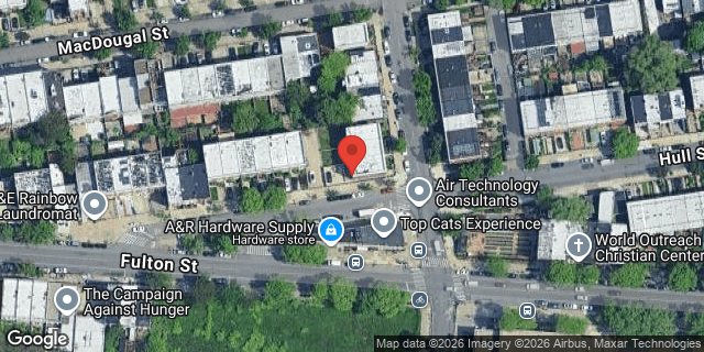 Aerial map of 208 SARATOGA AVENUE, Brooklyn