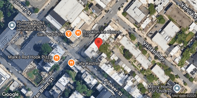 Aerial map of 283 VAN BRUNT STREET, Brooklyn