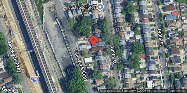 Aerial map of 116-24 139 STREET, Queens