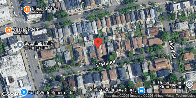 Aerial map of 150-29 119 ROAD, Queens