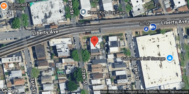 Aerial map of 105-05 77 STREET, Queens