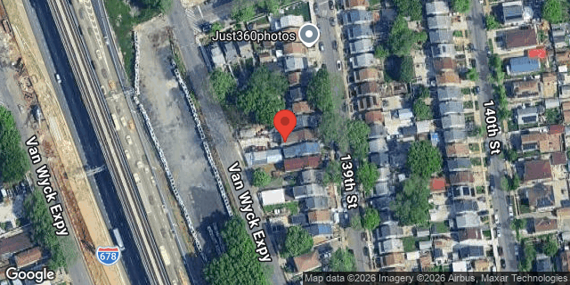 Aerial map of 116-22 139 STREET, Queens
