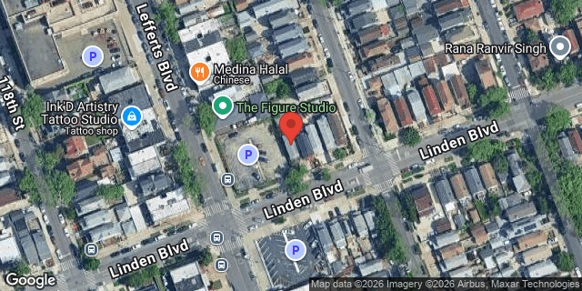 Aerial map of 119-11 LINDEN BOULEVARD, Queens