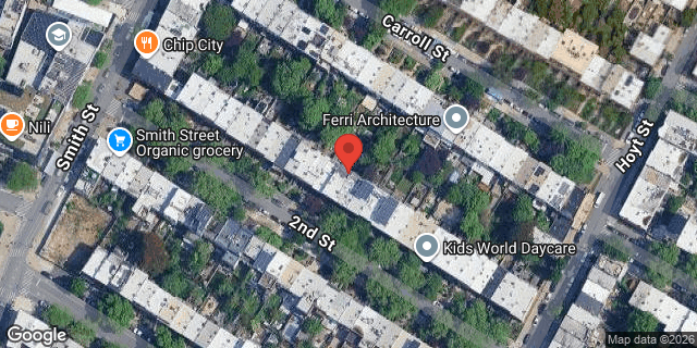 Aerial map of 25 2 STREET, Brooklyn