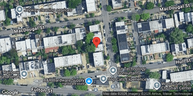 Aerial map of 202 SARATOGA AVENUE, Brooklyn