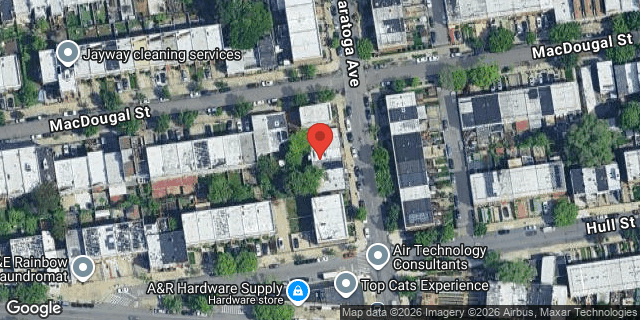 Aerial map of 198A SARATOGA AVENUE, Brooklyn