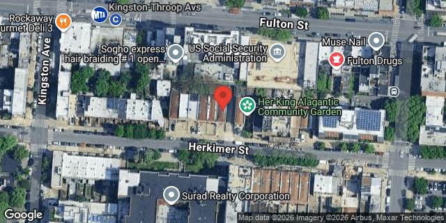 Aerial map of 405 HERKIMER STREET, Brooklyn