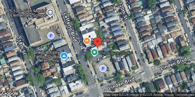 Aerial map of 111-45 LEFFERTS BOULEVARD, Queens