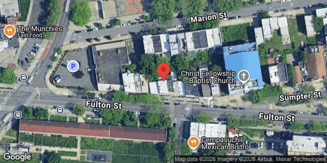Aerial map of 1785 FULTON STREET, Brooklyn
