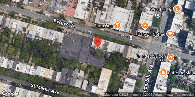 Aerial map of 618A BERGEN STREET, Brooklyn