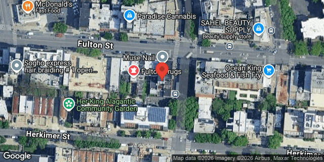 Aerial map of 1556 FULTON STREET, Brooklyn