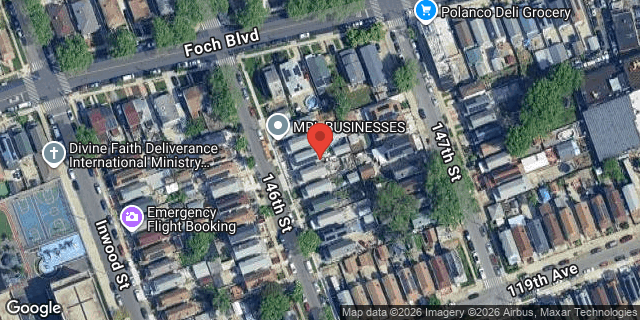 Aerial map of 117-17 146 STREET, Queens